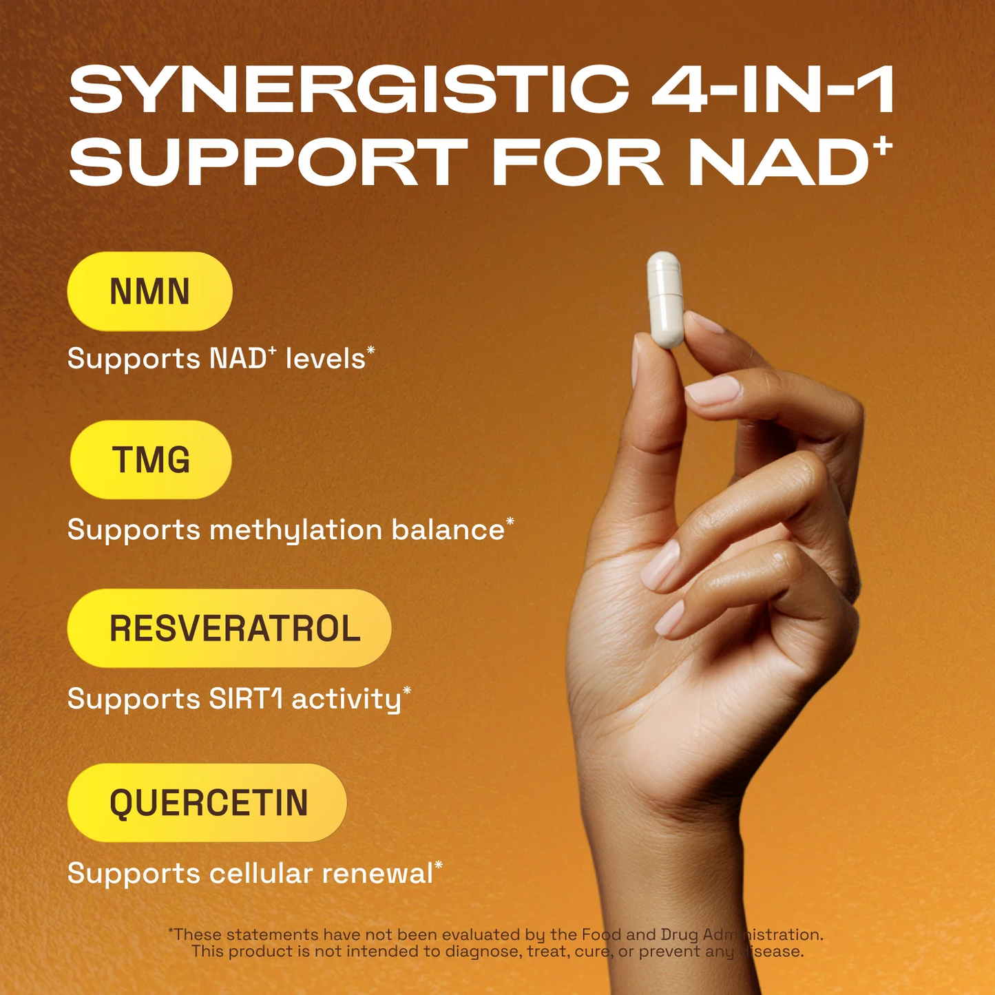 Cata-Kor NMN Supplement, Quercetin, TMG, Resveratrol – Supports Cellular Energy & NAD+ Levels