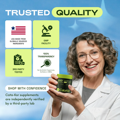 Cata-Kor NAD+ Advanced - NAD Supplement with Resveratrol